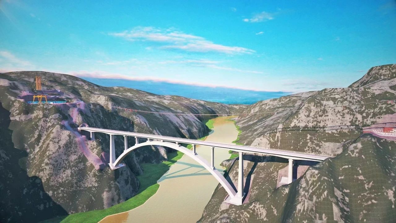 一橋通南北，群嶺變坦途！山河江麓塔機(jī)助建洮河大橋